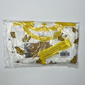 Kyte Baby Snap Romper 6-12 Months Retired Print Monarch Pineapple Bamboo Pajamas